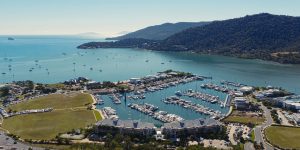 Port of Airlie Marina from the air