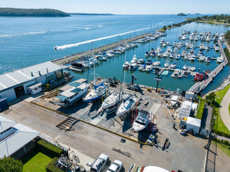 Full-service boatyard